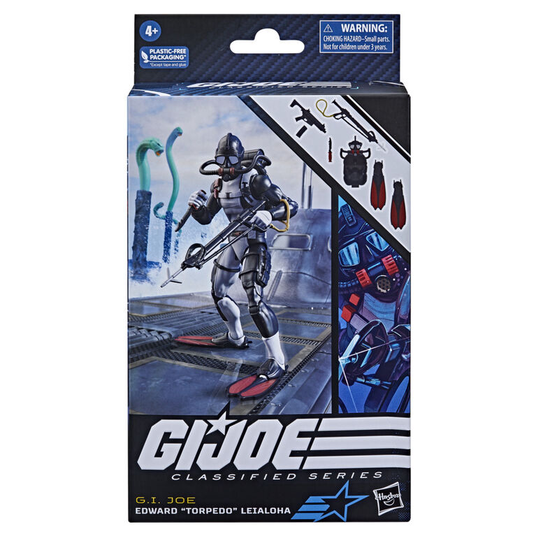 G.I. Joe Classified Series Edward "Torpedo" Leialoha, Collectible G.I. Joe Action Figures, 73, 6 Inch Action Figures For Boys and Girls