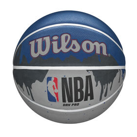 Ballon de basket gris NBA Drv Pro Drip de taille officielle