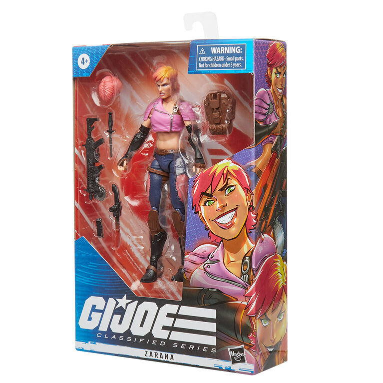 G.I. Joe Classified Series Series Zarana Action Figure 48 Collectible Toys, Multiple Accessories, Custom Package Art