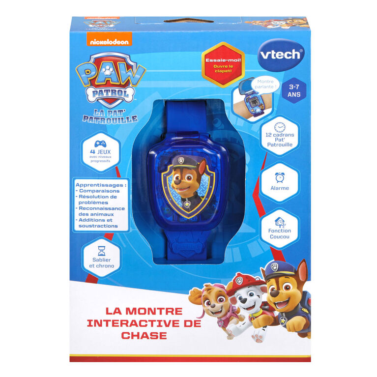 Vtech Paw Patrol La Pat Patrouille La Montre Interactive De Chase Edition Francaise Notre Exclusivite Toys R Us Canada