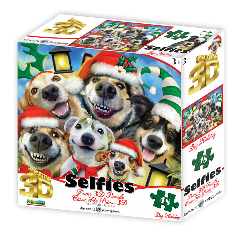 Howard Robinson Noël: Dog Holiday Selfie - 48 pièces