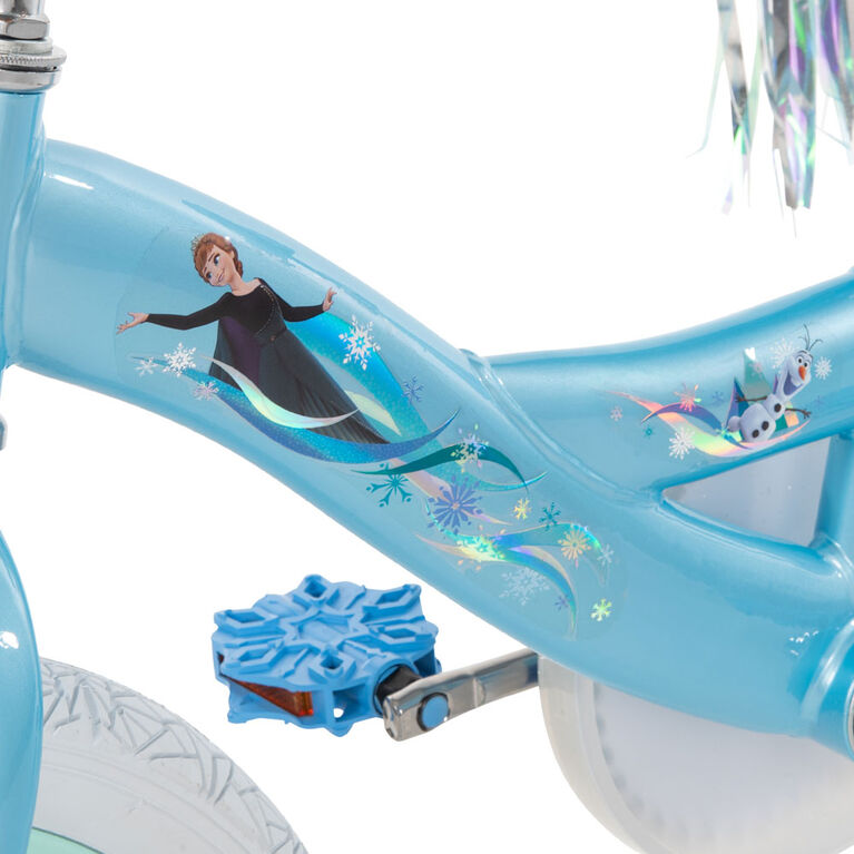 Vélo, Reines des Neiges de Disney par Huffy, 16 pouces, blanc - Notre exclusivité