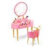 Our Generation Fabulous Fun Vanity Set Pink Vanity Table & Accessories for 18-inch Dolls
