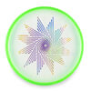 Aerobie Skylighter Disc - 12 Inch LED Light Up Flying Disc - Green