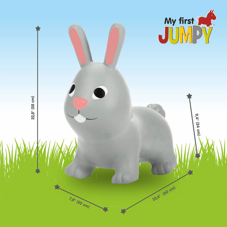 My First Jumpy Bunny, Grey