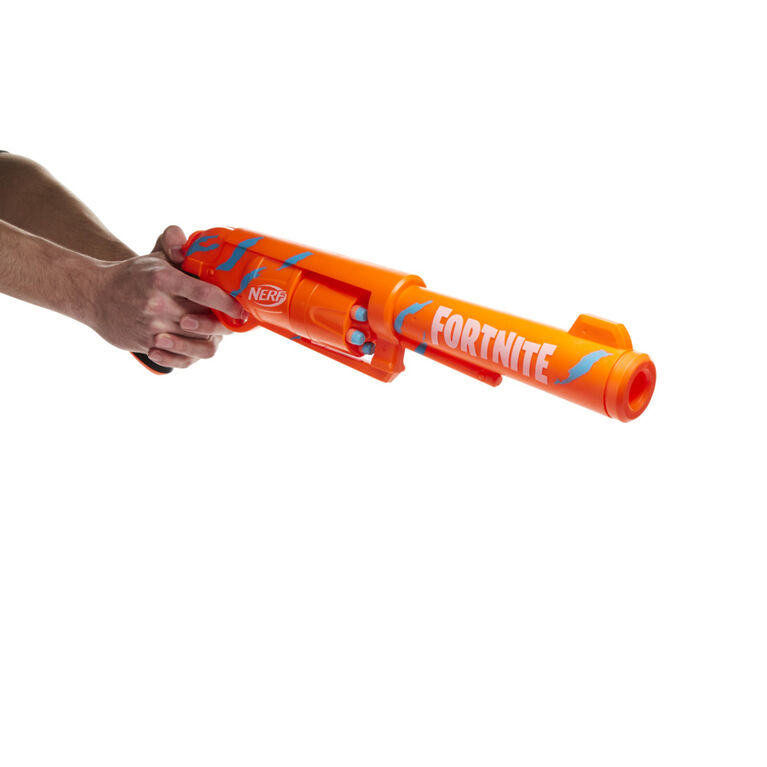 Nerf Fortnite BASR-R Blaster - 6 Official Nerf Darts