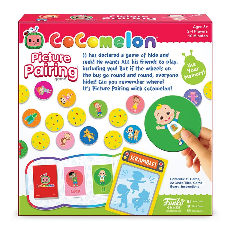 Jeu De Cocomelon Picture Pairing - Édition Anglaise