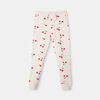 Jogger White Cherry Print 12-18M
