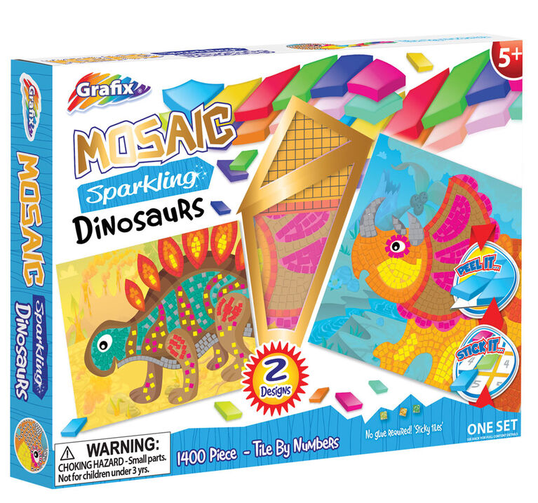 Mosaic Sparkling Dinosaur