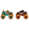 Monster Jam, Monster trucks Monster Mutt Rottweiler vs. Scooby Doo officiels qui changent de couleur en métal moulé, échelle 1:64
