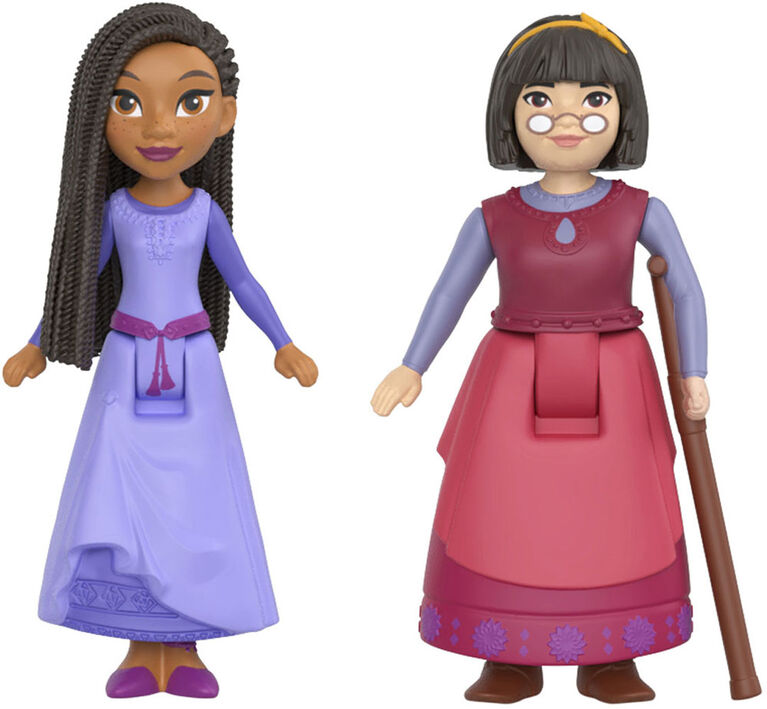 Disney's Wish Kingdom of Rosas Character Small Doll Set, 10 Posable Mini Dolls & 5 Friend Figures - R Exclusive