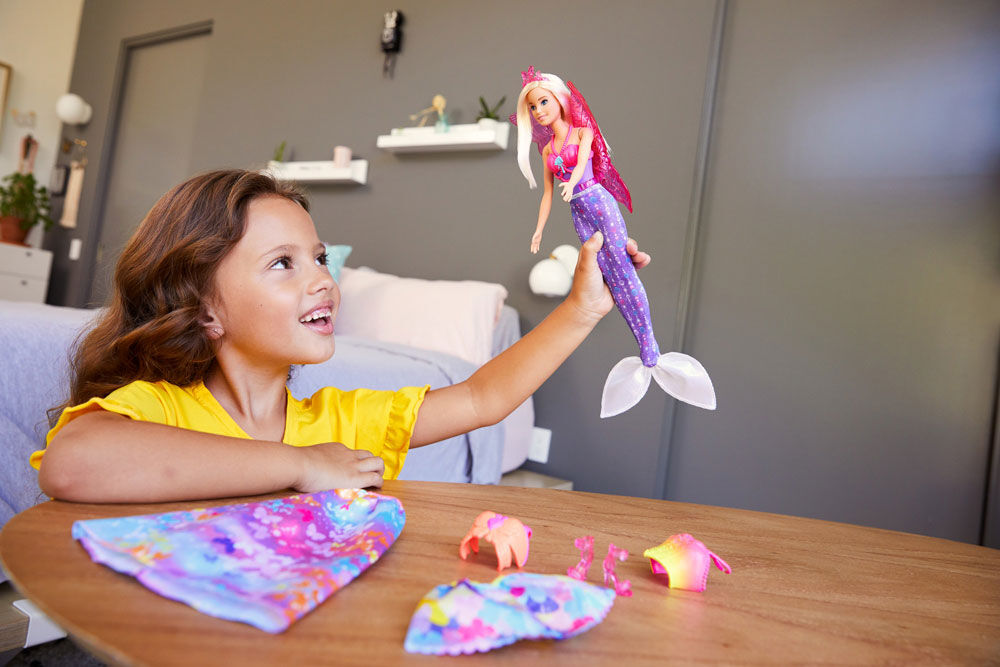 Barbie Dreamtopia Dress Up Doll Gift Set Blonde with Princess Fairy and Mermaid Costumes