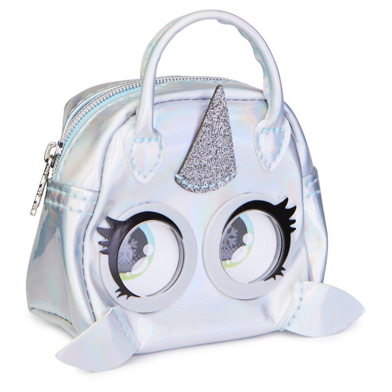 Purse Pets Micros, Narwow Narwhal Stylish Small Purse with Eye Roll Feature