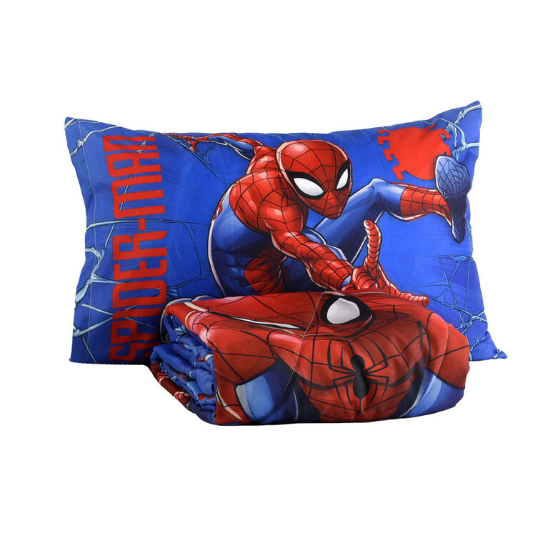 Marvel Spider-Man 2-Piece Toddler Bedding Set including Comforter and Pillowcase