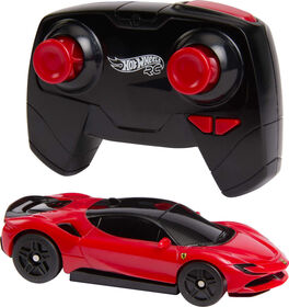 Hot Wheels RC 1:64 Ferrari SF90 Stradale Assetto Fiorano Battery-Powered Remote-Control Car
