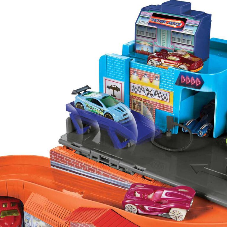 Hot Wheels - Course et Rangement - Flying Customs - Notre exclusivité