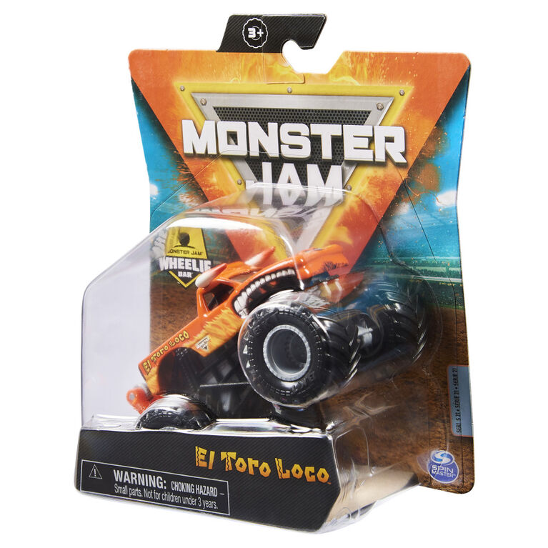 Monster Jam, Official El Toro Loco Monster Truck, Die-Cast Vehicle, Retro Rebels Series, 1:64 Scale