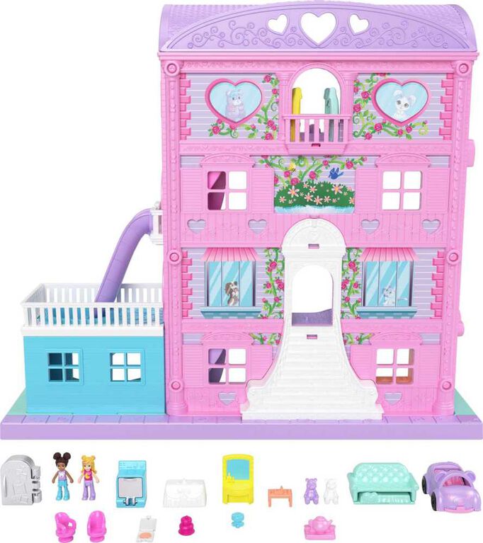 Polly Pocket Pajama Party Sleepover Adventure House Playset