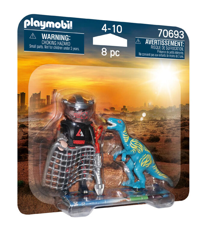 Playmobil - DuoPack Velociraptor with Dino Catcher