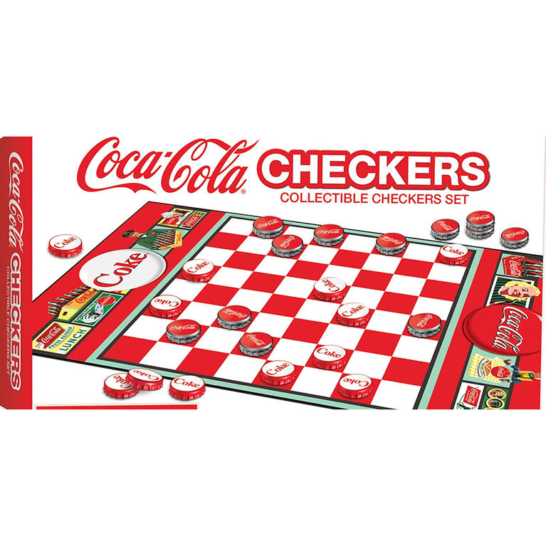 Masterpieces Puzzle Company MasterPieces Board Games - Coca-Cola Checkers - English Edition