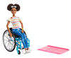 Barbie Fashionistas Doll - with Rolling Wheelchair.