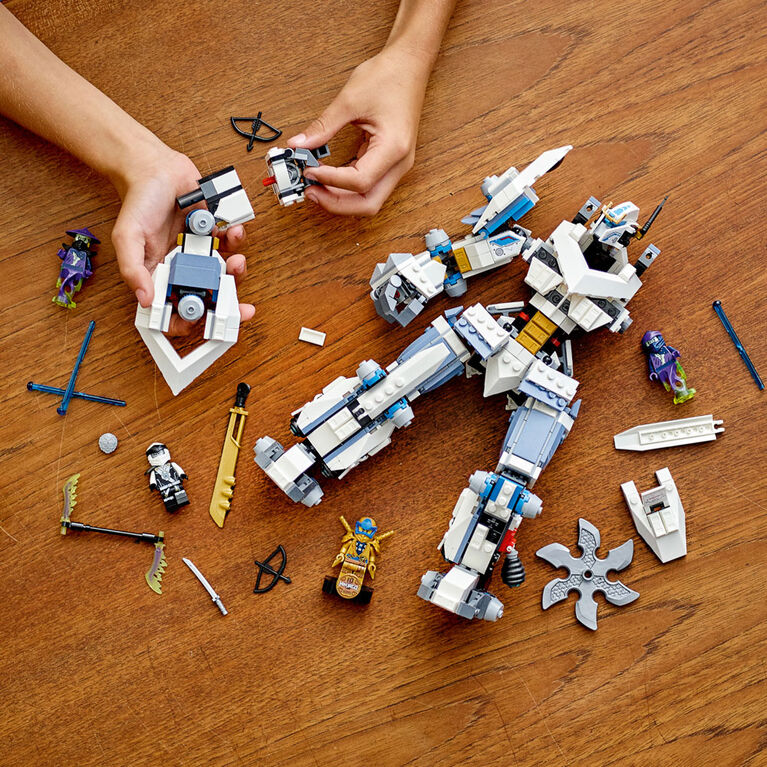 LEGO Ninjago Le robot de combat Titan de Zane 71738 (840 pièces)