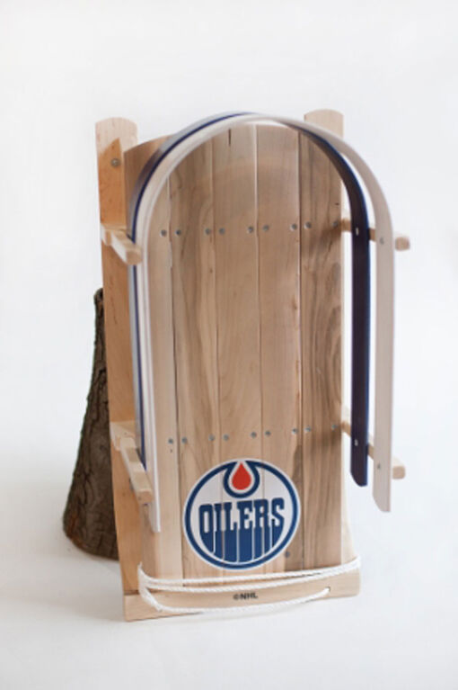 JAB - Baby sled with NHL Oilers Edmonton team's logo