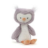 Baby GUND, Peluche hibou Baby Toothpick de 30,5 cm, violet/orange