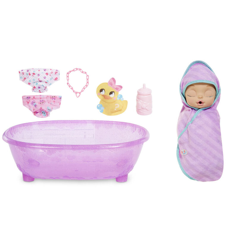 Baby Born Surprise Bathtub Surprise Purple Swaddle ...