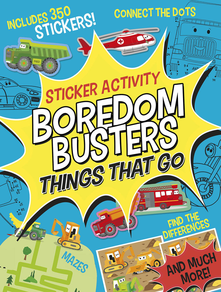 Boredom Busters: Things That Go Sticker Activity - English Edition