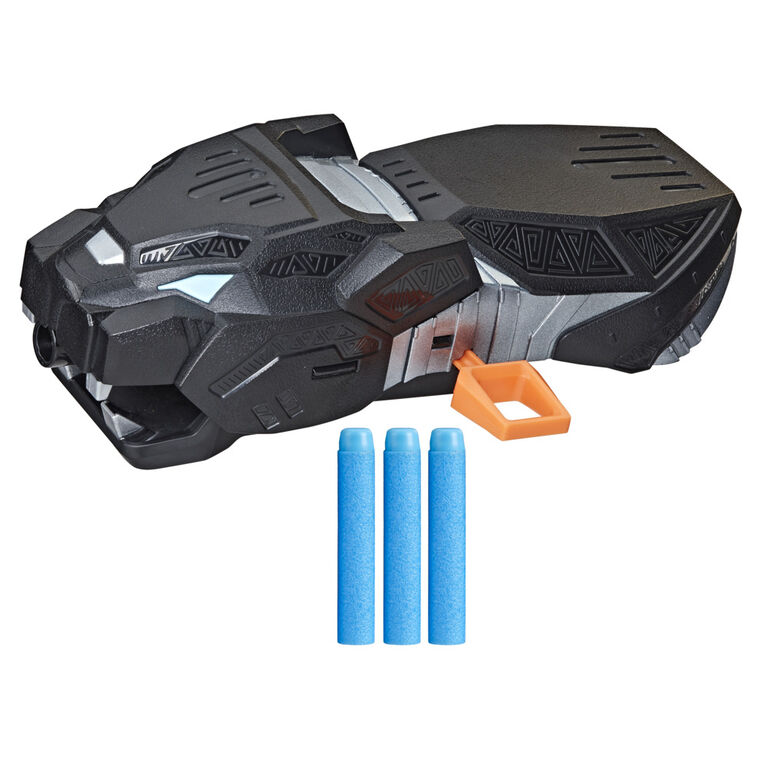 Marvel Black Panther, Gant Vibranium Nerf avec 3 fléchettes Nerf