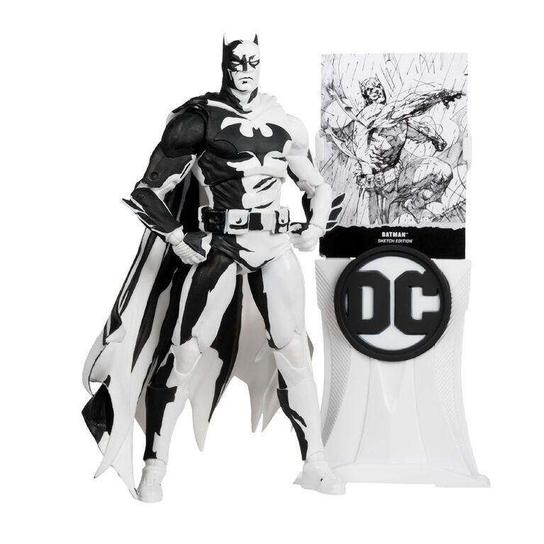 DC Multiverse Batman: Figurine de 7 pouces Hush Sketch Gold Label Edition