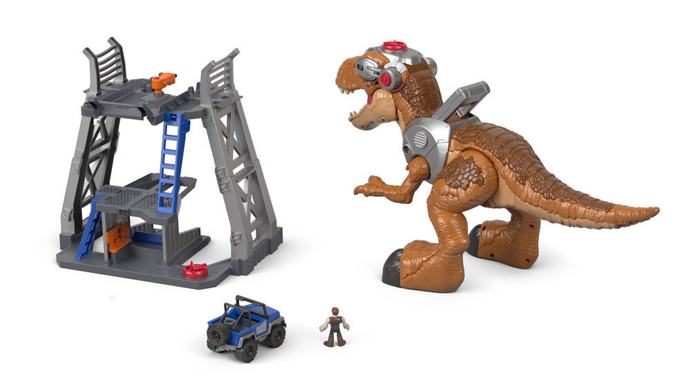 imaginext jurassic world jurassic rex dinosaur play set