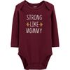 Carter's Strong Like Mommy Collectible Bodysuit - Burgundy, Newborn