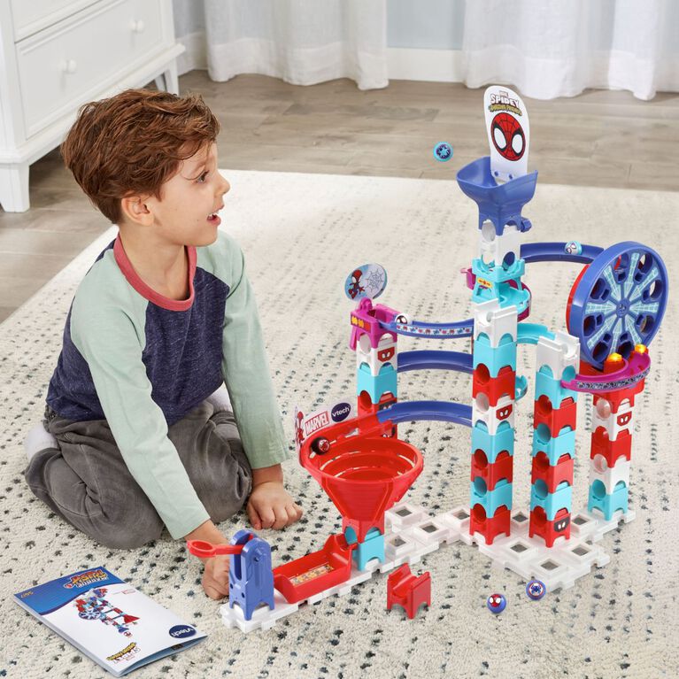 VTech Spidey and His Amazing Friends Marble Rush Circuit Équipe Spidey en  action !