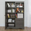 Savannah Armoire with Drawers- Gray Maple