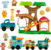 Fisher-Price Little People Wildlife Train & Trek Toddler Gift Set with Animals & Figures