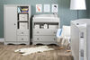 Angel Changing Table with Drawers- Soft Gray