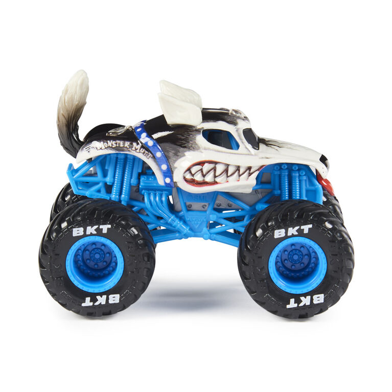Monster Jam, Official Monster Mutt Rottweiler Vs. Monster Mutt Husky Die-Cast Monster Trucks, 1:64 Scale, Kids Toys for Boys Ages 3 and up