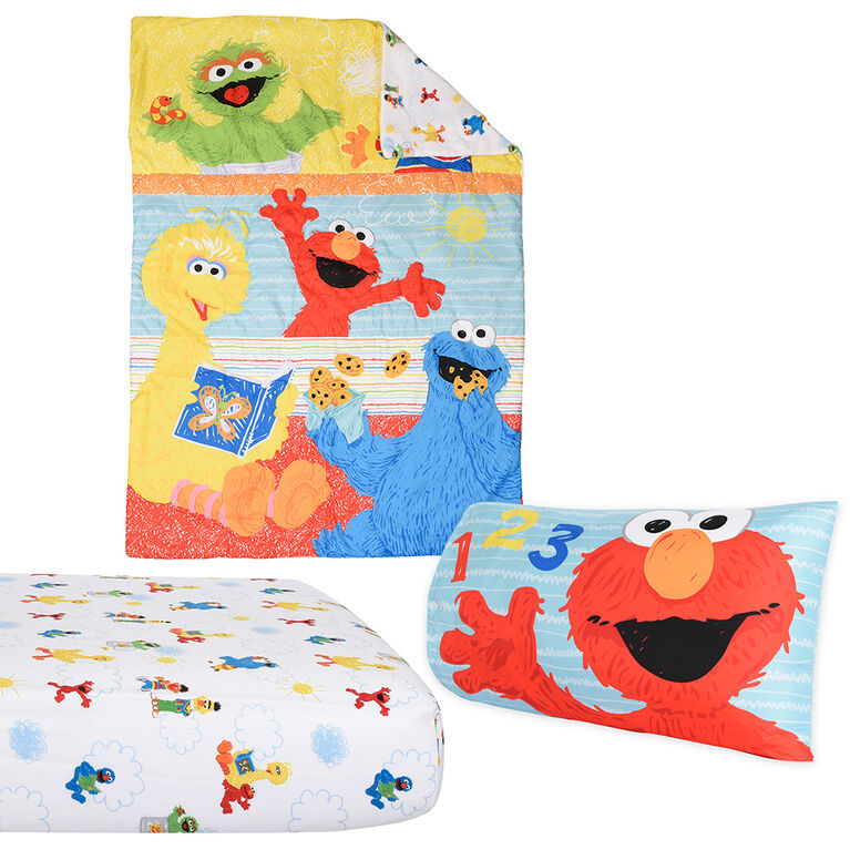 plannen contact Aarzelen Sesame Street 3 Piece Toddler Bedding Set, Standard Crib | Toys R Us Canada