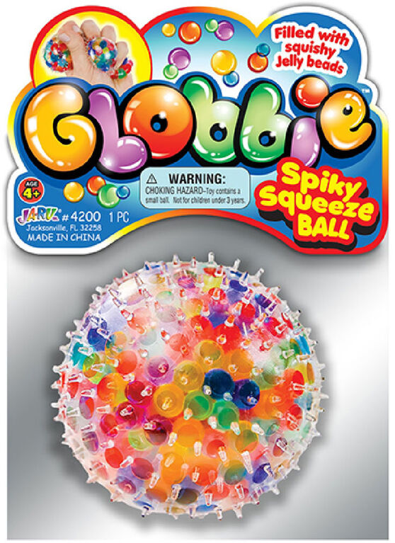 Globbie Spiky Squeeze Ball (Peg) - English Edition