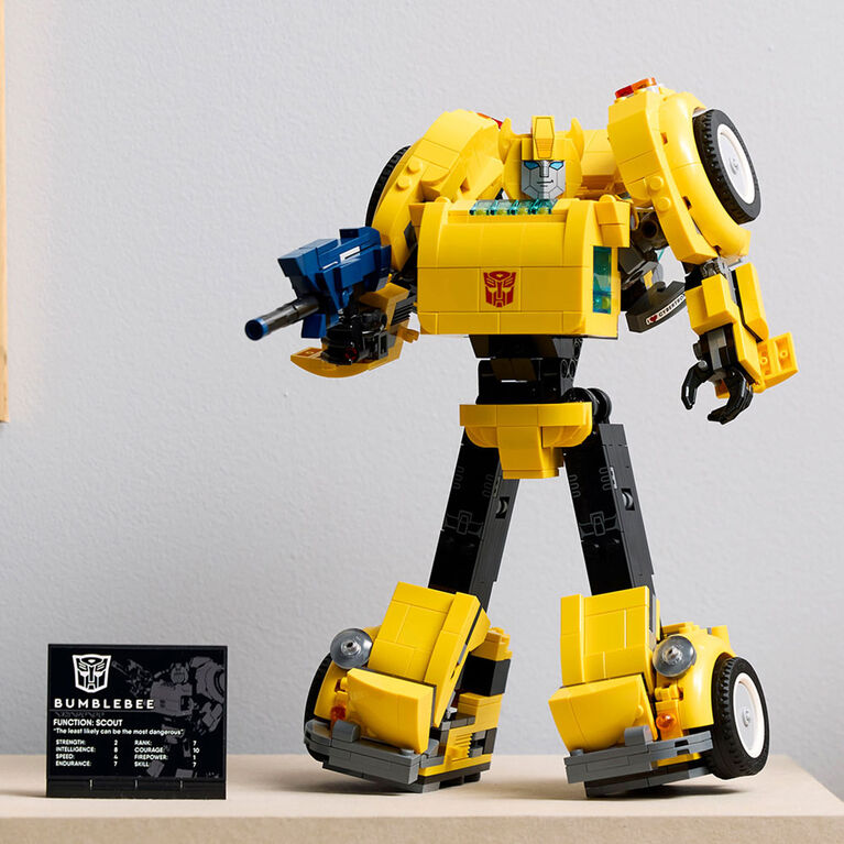 LEGO Icons Transformers Bumblebee Action Figure, Collectible Building Set for Adults,10338