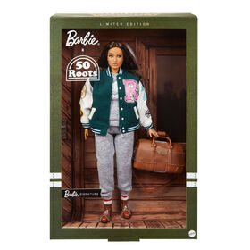 Roots 50th Anniversary Barbie Doll, Barbie Signature X Roots Collaboration