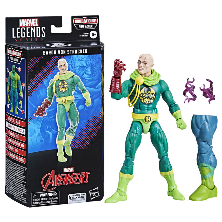 Hasbro Marvel Legends Series: Baron Von Strucker Marvel Classic Comic Marvel Legends Action Figure, 6"