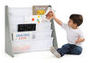 Inspire Bookrack (grey rack, white pockets)