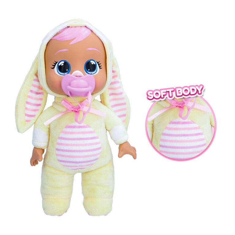 Cry Babies Tiny Cuddles Bunnies  - 9" Baby Doll | Pastel Easter Themed Bunny Pajamas