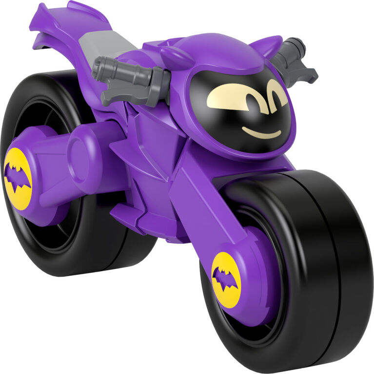 Fisher-Price DC Batwheels 1:55 Scale Diecast Toy Motorcycle, Bibi the Batgirl Cycle, Preschool Toy