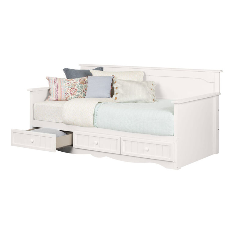 South Shore, Daybed with Storage - Pure White