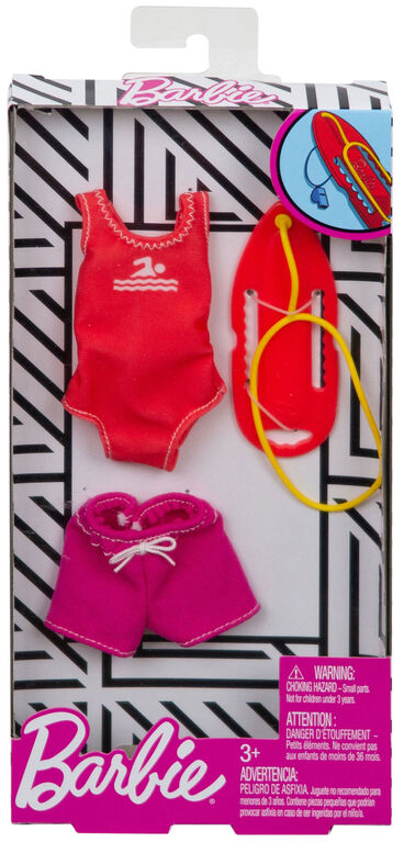 Barbie Career Fashions Pack, Lifeguard
