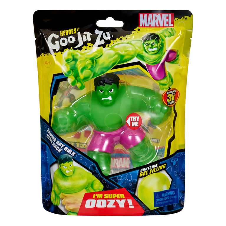 Héros de Goo Jit Zu - ensemble Héros Marvel - Hulk rayon gamma